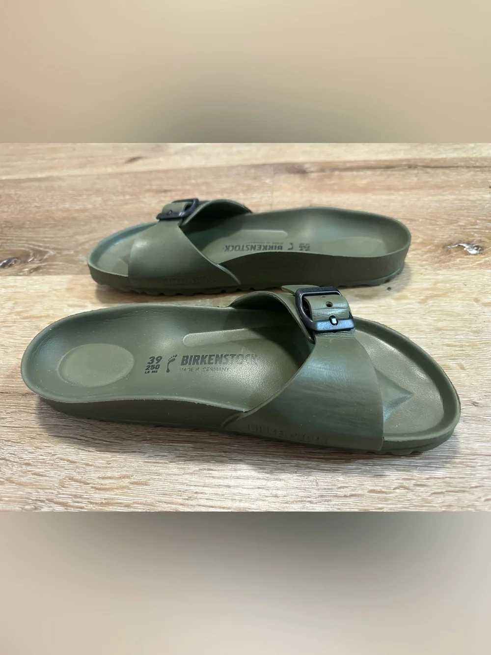 Birkenstock EVA Madrid Slide Sandals - Olive